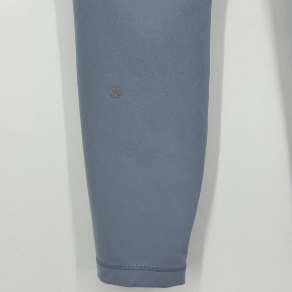 Lululemon Womens Wunder Train High Rise 25 Leggings Size 8 Chambray Blue Everlux